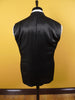 1950s 1960s English-Cut Black Wool DJ Dinner Suit 42R