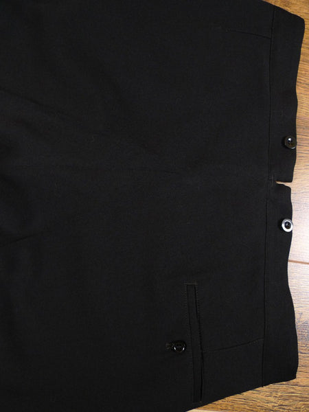 1950s 1960s English-Cut Black Wool DJ Dinner Suit 42R