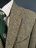1950s 1960s Vintage Green Harris Tweed Hacking Jacket 40S