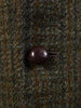 1950s 1960s Vintage Heavyweight Green Check Harris Tweed Jacket 40R