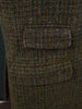 1950s 1960s Vintage Heavyweight Green Check Harris Tweed Jacket 40R