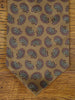 1950s 1960s Vintage Beige / Red Paisley Pattern Rayon Cravat