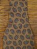 1950s 1960s Vintage Beige / Red Paisley Pattern Rayon Cravat