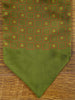 1950s 1960s Vintage Green / Red Pattern Rayon Cravat