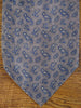 1950s 1960s Vintage Grey / Blue Paisley Pattern All Silk Cravat