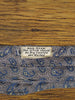 1950s 1960s Vintage Grey / Blue Paisley Pattern All Silk Cravat