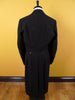 1957 Bespoke Tailored Black Wool Morning Coat 38L