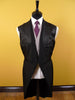 1957 Bespoke Tailored Black Wool Morning Coat 38L
