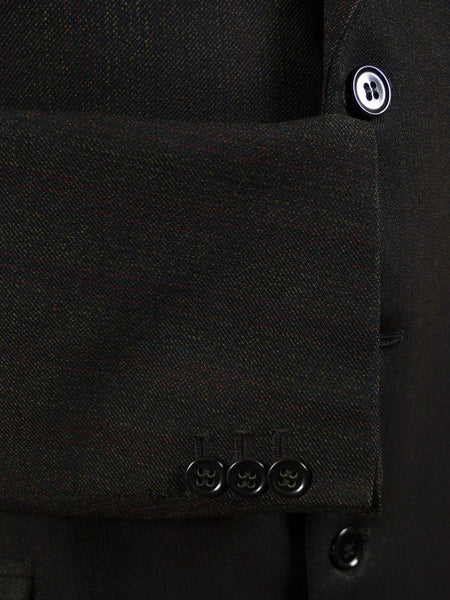 1960s Tailored Brown Twist Wool 3 Button Suit 38R
