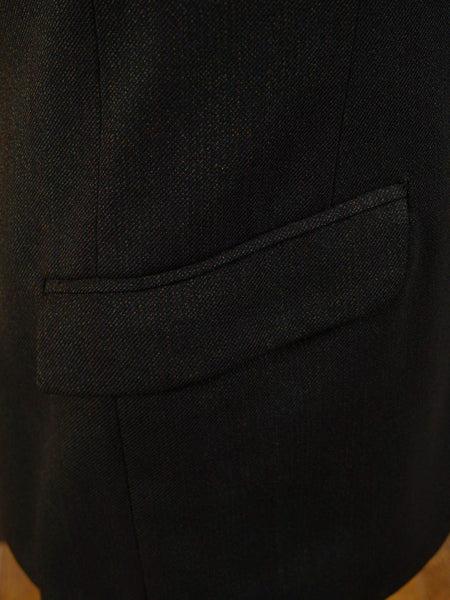 1960s Tailored Brown Twist Wool 3 Button Suit 38R