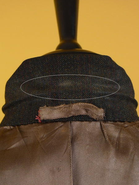 1960s Tailored Brown Twist Wool 3 Button Suit 38R