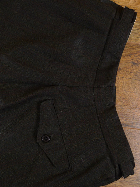 1960s Tailored Brown Twist Wool 3 Button Suit 38R