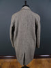 1950s Vintage Grey H/B Harris Tweed Coat w/ Tartan Linings 42-44S