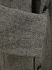 1950s Vintage Grey H/B Harris Tweed Coat w/ Tartan Linings 42-44S