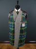 1950s Vintage Grey H/B Harris Tweed Coat w/ Tartan Linings 42-44S