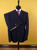 1960s Tailored Navy Blue Rope-Stripe 3-Button Worsted Suit 36