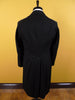 1910s 1920s Edwardian Vintage Black Wool Morning Frock Coat 36S Steampunk
