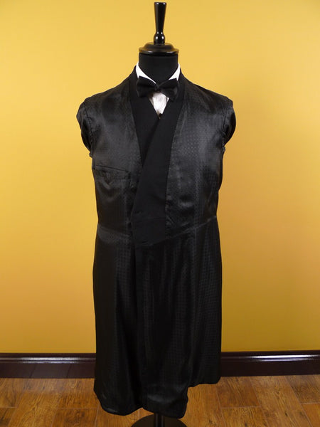 1910s 1920s Edwardian Vintage Black Wool Morning Frock Coat 36S Steampunk
