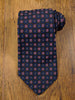 1960s Black / Pink & Blue Pattern Tie Perfect for Goodwood Revival