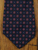 1960s Black / Pink & Blue Pattern Tie Perfect for Goodwood Revival