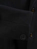1940s Vintage Tailored Heavyweight Black H/Bone Wool Raglan Overcoat 40L