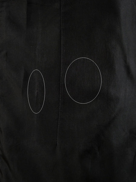 1960s Narrow Lapel 3 Button Black / Grey Stripe Tailored Suit 40L