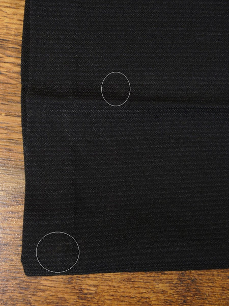 1960s Narrow Lapel 3 Button Black / Grey Stripe Tailored Suit 40L