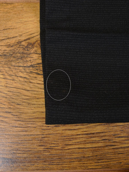 1960s Narrow Lapel 3 Button Black / Grey Stripe Tailored Suit 40L